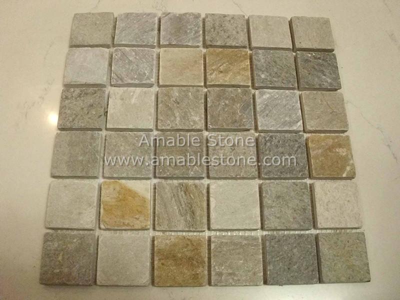 Irregular slate mosaic