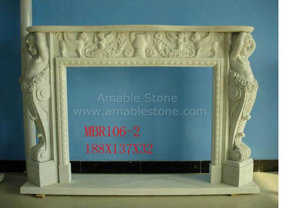 Marble and Granite Fireplace