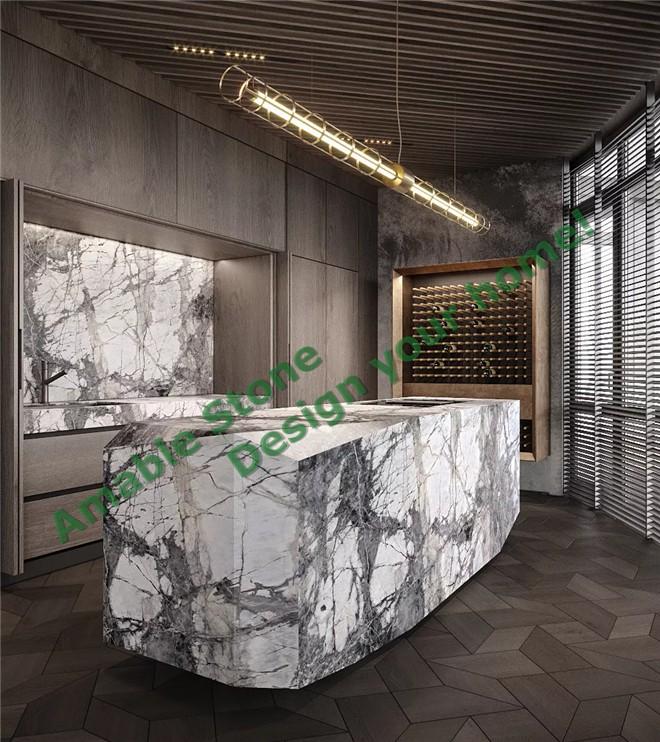 Italian White Marble, Elegant Design