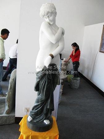 Sculpture, Granite Carving, Human Type Sculpture, Elegant Design, Skillful Carving