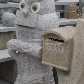 Mailbox, Unique Design, Granite Post Box, Skillful Carving