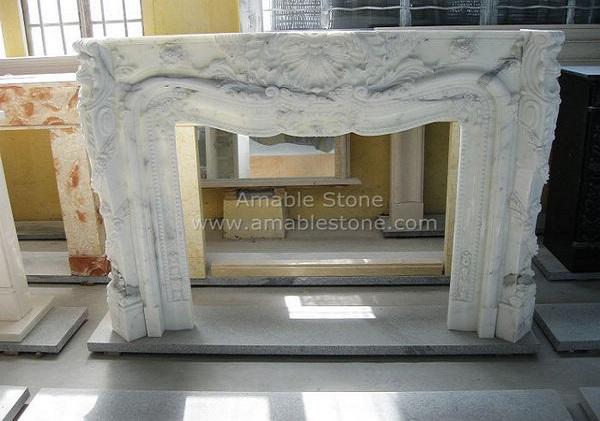 Marble and Granite Fireplace