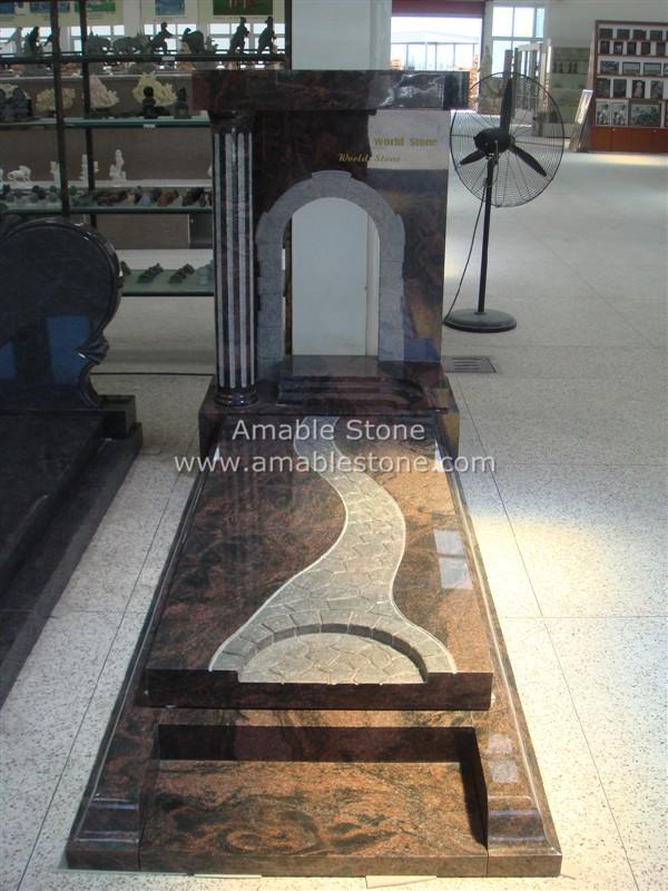 Monument, Granite Tombstone, Eurotype Moment, Unique Design, Skillful Processing