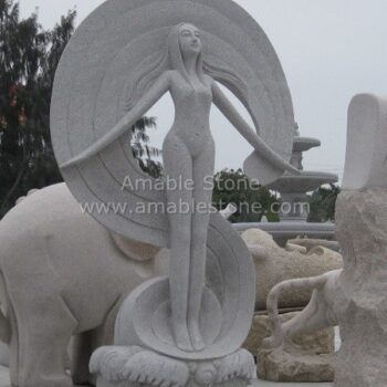 Sculpture, Granite Carving, Human Type Sculpture, Elegant Design, Skillful Carving